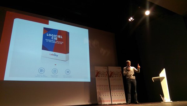 Benjamin Néel, CEO de LabOxy, au concours Pitch'up d'Openîmes